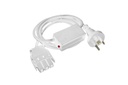 CMS 10A Starter Lead - Thermal Overload 300mm In From Plug [White]