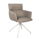 Kellan Swivel Base Chair - Americano - White