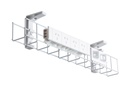 DPG Cable Management Basket Single Metal+Tray Include 4 Power 2 Data [950W x 105H]