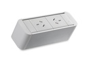 CMS Zeus Rail White - Above Desk Power [2 Power]