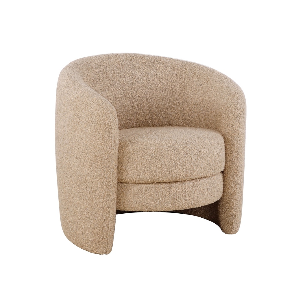 [KENNEDY-TENNER-OCCASIONAL-CHAIR-BEIGE-CHUNKY-BOUCLE-CH-KEN-TEN-OCC] Kennedy Tenner Occasional Chair - Beige Chunky Boucle
