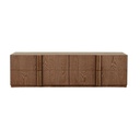 Kin 4 Door Entertainment Unit - Smoked Ash