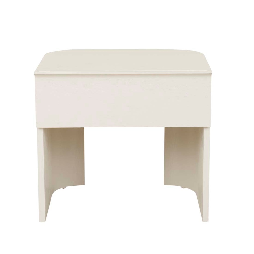 Kingsley 1 Drawer Bedside - Bone