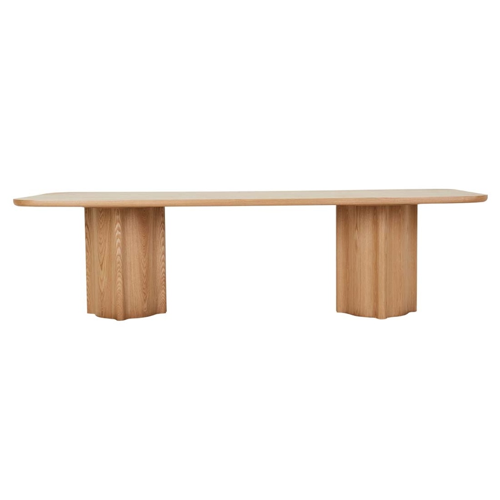 [LEON-DINING-TABLE-NATURAL-ASH-DT-LEON-X] Leon Dining Table - Natural Ash