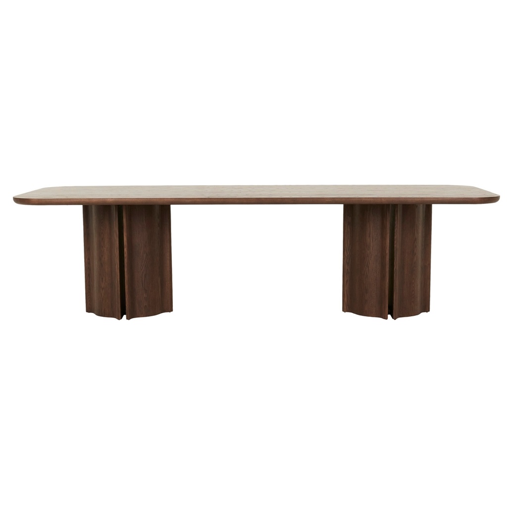 [LEON-DINING-TABLE-TOBACCO-ASH-DT-LEON-X] Leon Dining Table - Tobacco Ash