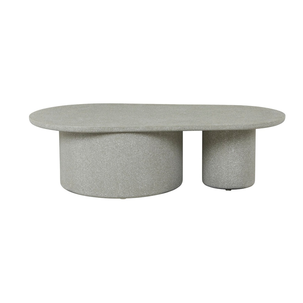 Livorno Pillar Coffee Table - Sage Speckle