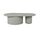 Livorno Pillar Coffee Table - Sage Speckle