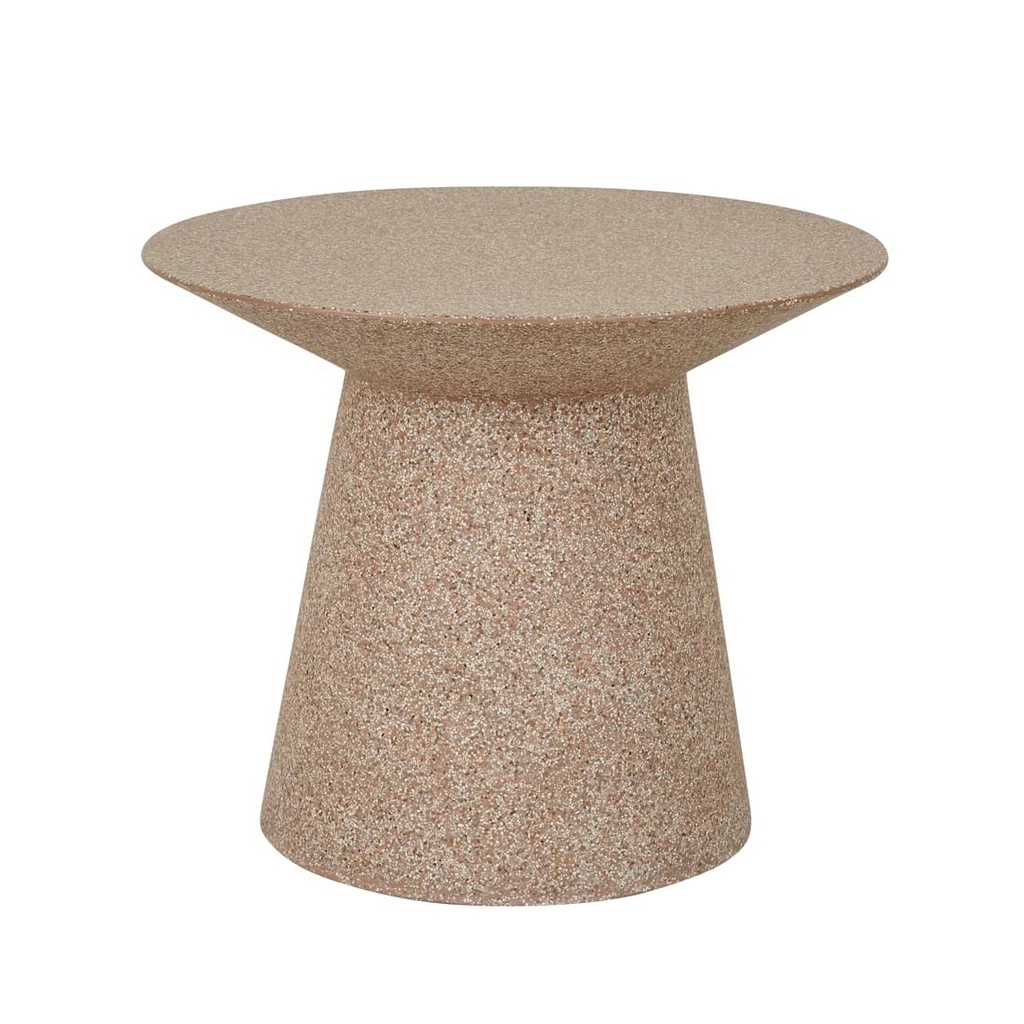 [LIVORNO-ROUND-SIDE-TABLE-TERRACOTTA-SPECKLE-LT-LIV-RND] Livorno Round Side Table - Terracotta Speckle