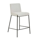 Lola Barstool - Ash Weave - Black Metal