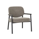 Lori Metal Occasional Chair - Cinder Speckle - Matt Graphite