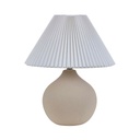 Lorne Ball Table Lamp - Nude Sand - White