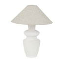 Lorne Bronte Table Lamp - Oatmeal - Rustic White