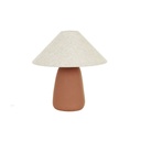 Lorne Pebble Small Table Lamp - Terracotta - Oat
