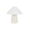 Lorne Pebble Small Table Lamp - White Sand - Ivory
