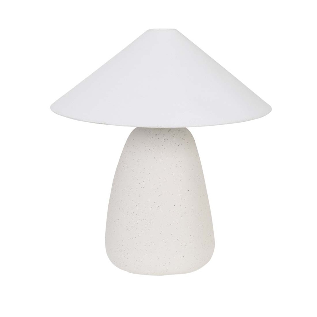 [LORNE-PEBBLE-TABLE-LAMP-WHITE-SAND-IVORY-LAMP-LORNE-PEB-TBL-IVORY] Lorne Pebble Table Lamp - White Sand - Ivory