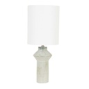 Lorne Post Table Lamp - Light Grey - Ivory