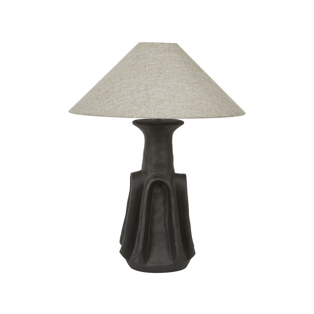 Lorne Ridge Table Lamp - Onyx - Oatmeal