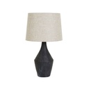 Lorne Shore Table Lamp - Black Chalk - Wheat