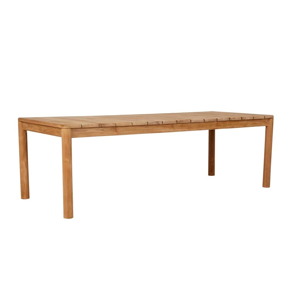 [LUCY-DINING-TABLES-NATURAL-TEAK-DT-LUCY-X] Lucy Dining Table - Natural Teak