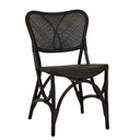 Luella Dining Chair - Black Rattan