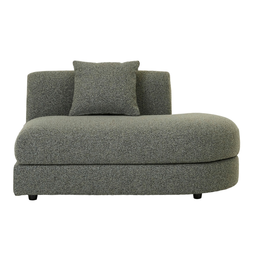 [MADRID-CURVE-RIGHT-CHAISE-SOFA-GREEN-BOUCLE-SOF-MAD-CRV-RIT-CHS-GNBC] Madrid Curve Right Chaise Sofa