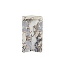 Venus Revolve Side Table - Satin Ocean Marble