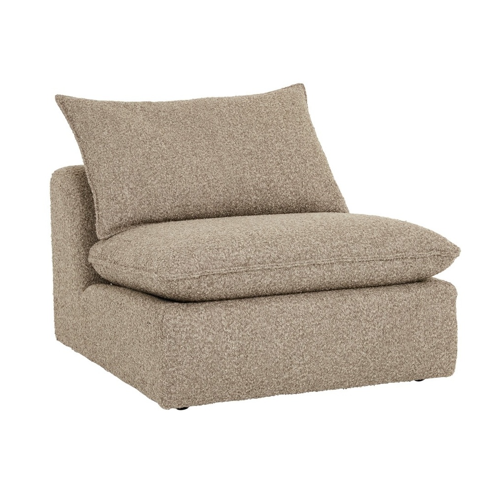 Madrid Fold 1 Seater Centre Sofa - Mercury Boucle