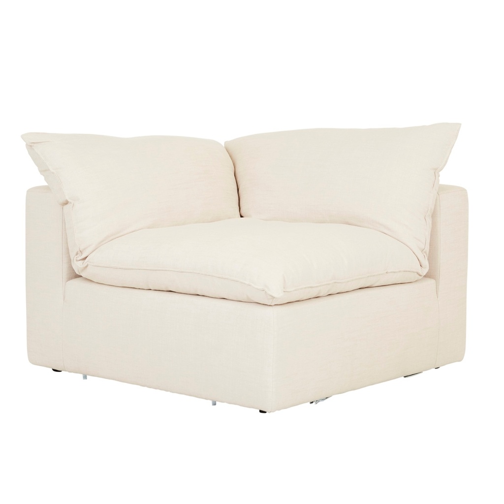 Madrid Retreat Corner Sofa - Oat Linen Weave