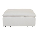Madrid Retreat Ottoman - Cloud Linen Weave
