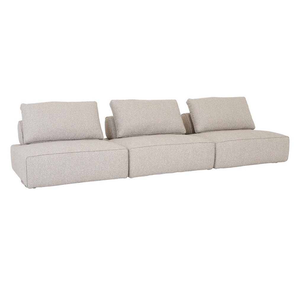Madrid Loft 3-Seater Armless Sofa - Ether Tweed