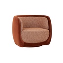 Mara Occasional Chair - Cinnamon Velvet - Cinnamon Speckle