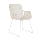 Marina Laze Dining Armchair - Chalk - White