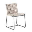 Marina Square Dining Chair - Shell - Graphite