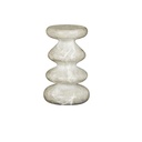 Mars Abstract Side Table - Grey Vein