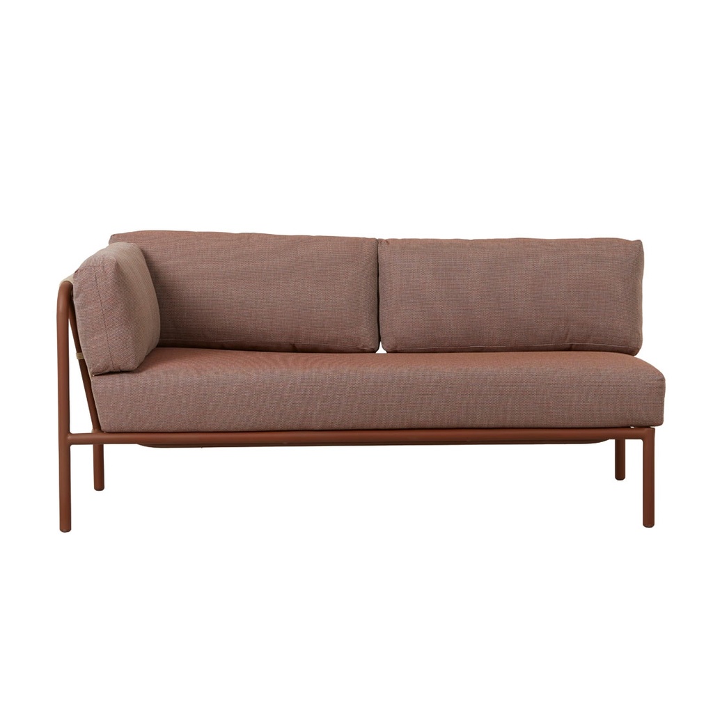 Mauritius Island 2 Seater Left Arm Sofa - Brique