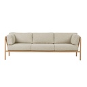Mauritius Island 3 Seater Sofa - Mushroom - Ginger
