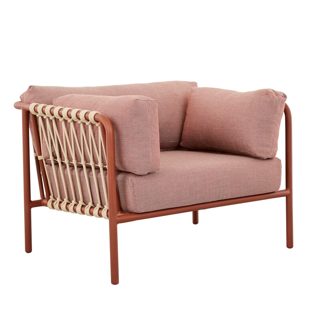Mauritius Island Sofa Chair - Brique - Ecru