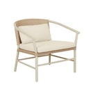 Mauritius Upholstered Occasional Chair - Linen - Linen Metal