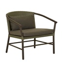 Mauritius Upholstered Occasional Chair - Moss - Espresso