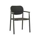 Montroi Malla Dining Armchair - Carbon Grey Textilene - Black