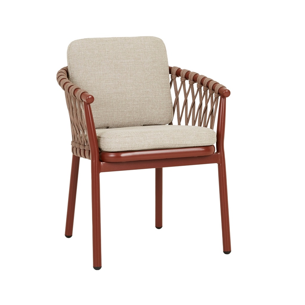 [MONTROI-WEAVE-DINING-ARMCHAIR-SUNBAKED-CLAY-NATURAL-CH-MONT-WEAVE-ARM-NATURAL] Montroi Weave Dining Armchair - Sunbaked Clay - Natural