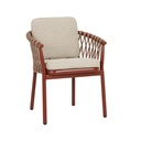 Montroi Weave Dining Armchair - Sunbaked Clay - Natural