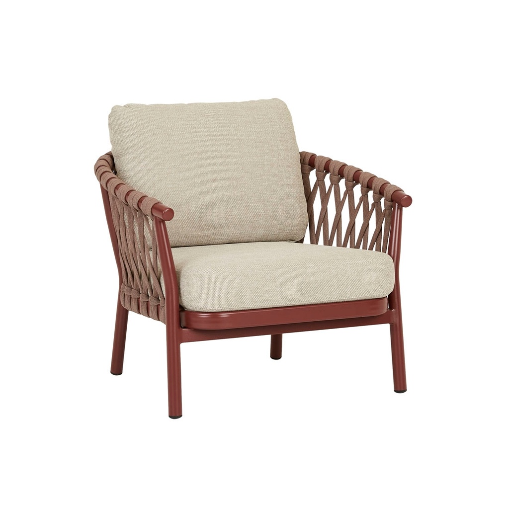 Montroi Weave Sofa Chair - Sunbaked Clay - Natural