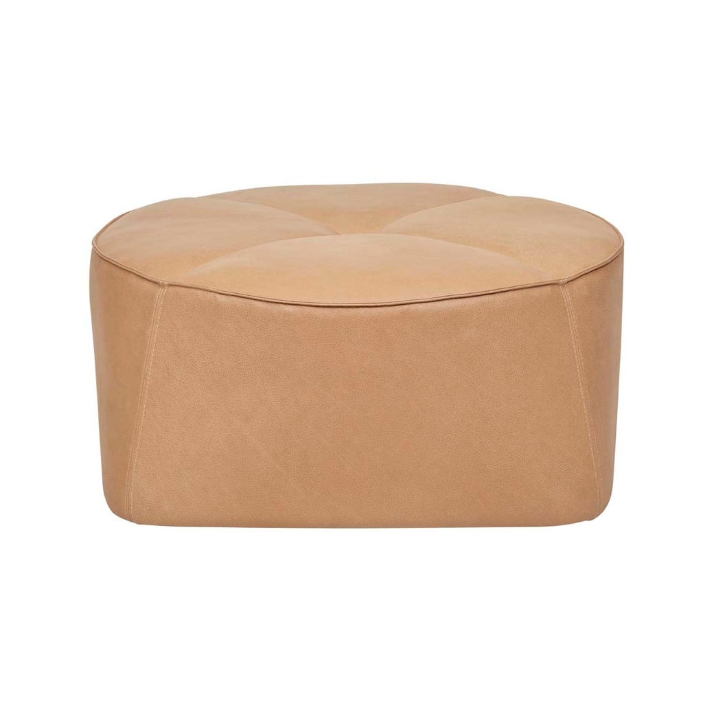Natadora Arbor Ottoman - Camel Leather