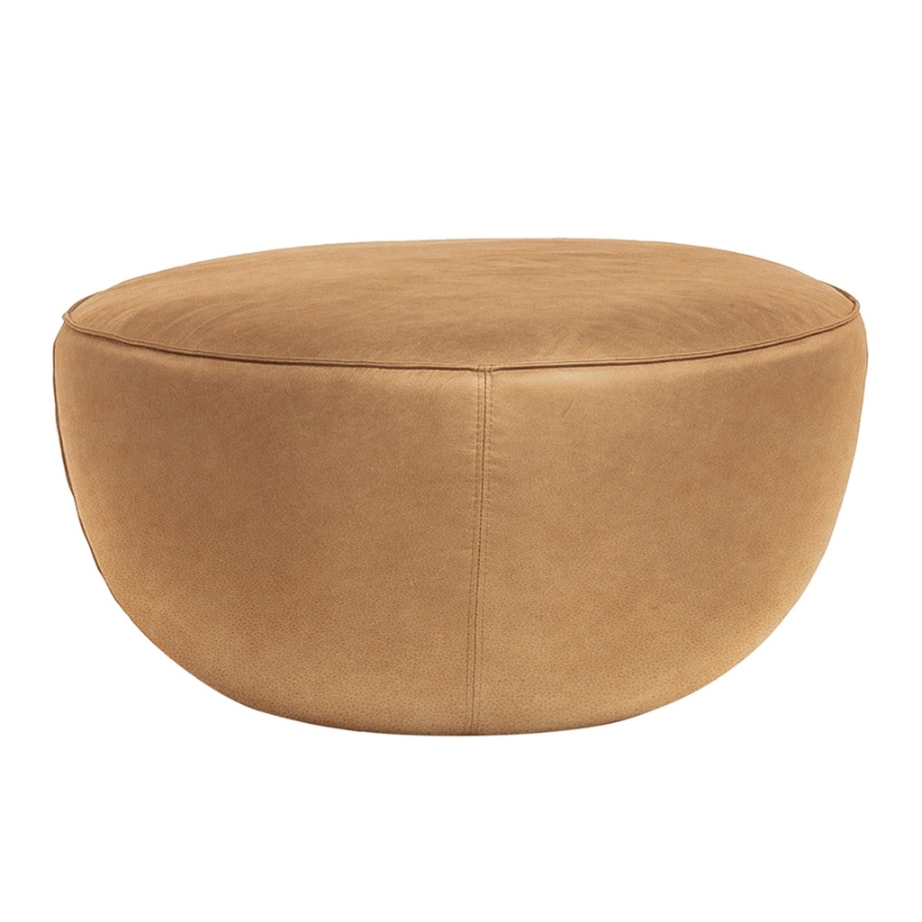 Natadora Fable Ottoman - Camel Leather