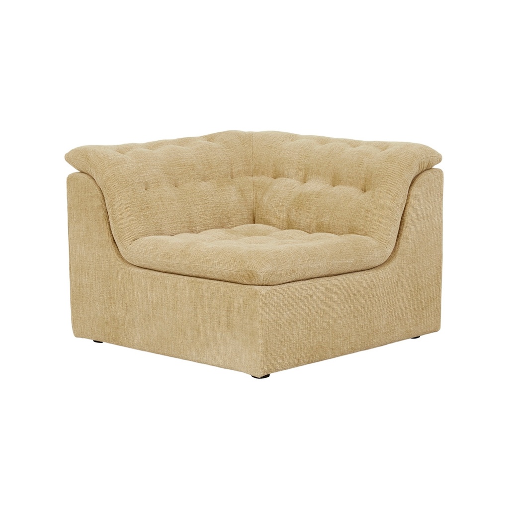 Natadora Furrow Corner Sofa - Toffee Sherpa