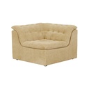 Natadora Furrow Corner Sofa - Toffee Sherpa