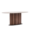 Natadora Kora Oval Dining Table - Walnut