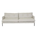 Natadora Mercer 3 Seat Sofa - Mist - Black Metal