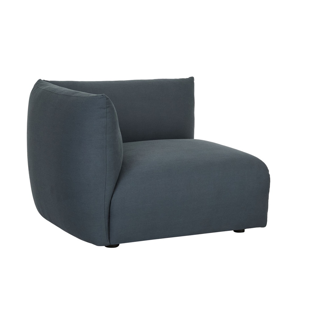 Natadora Slipper 1 Seater Left Arm Sofa - Dark Teal